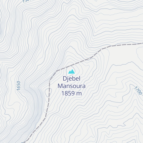 Map of Djebel Mansoura