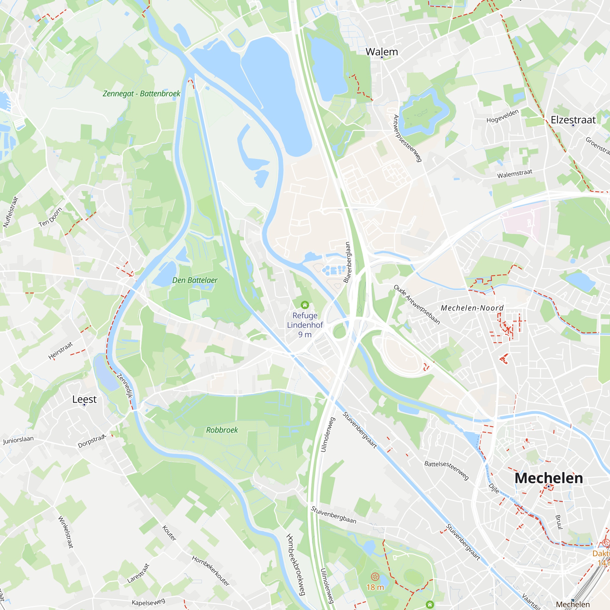 Refuge Lindenhof map