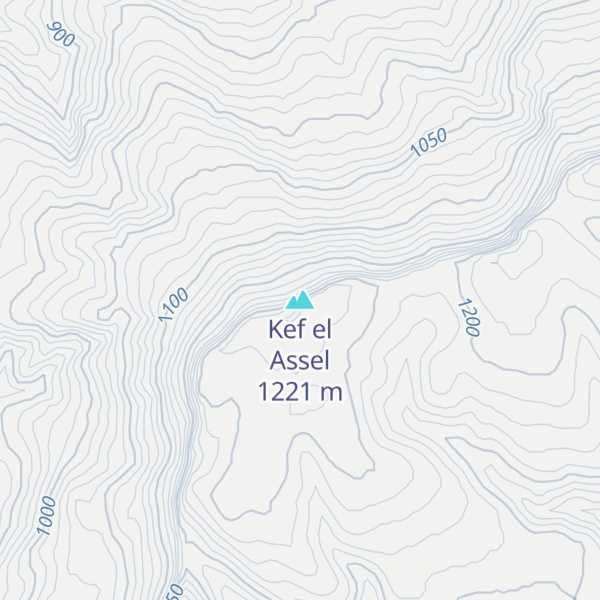 Map of Kef el Assel