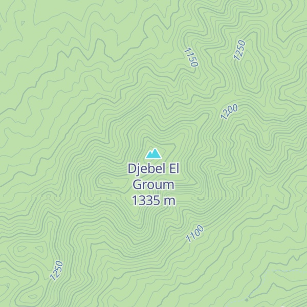 Map of Djebel El Groum