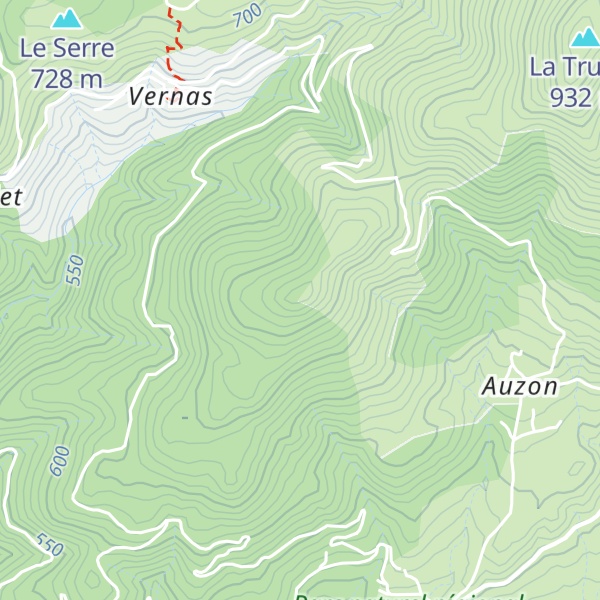Map of Suc de Rochemaure