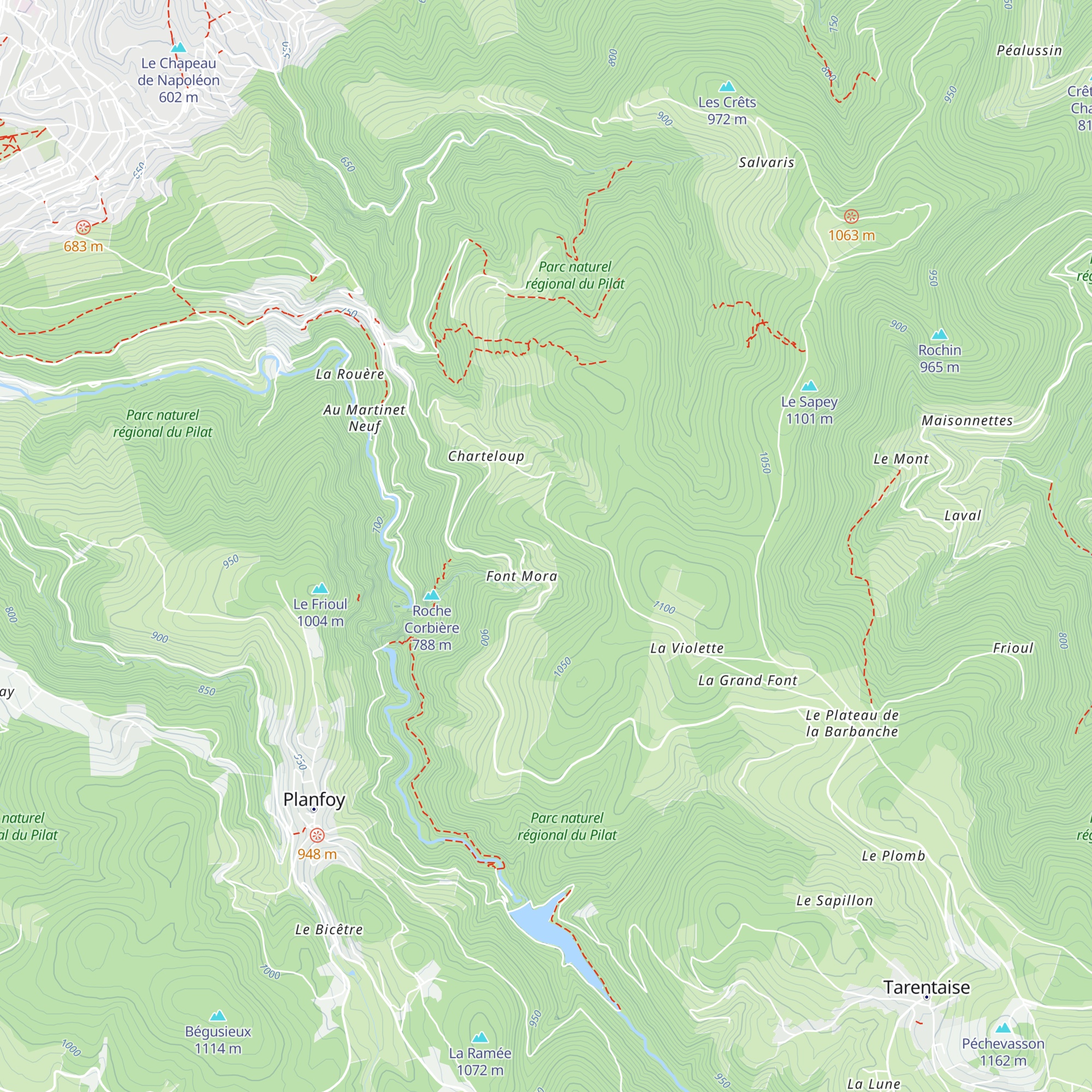 Gîte Les Hauts de Fontmora map