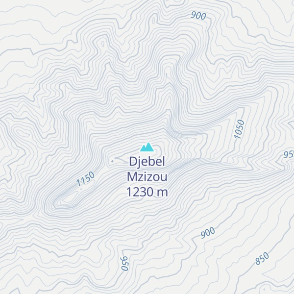 Map of Djebel Mzizou