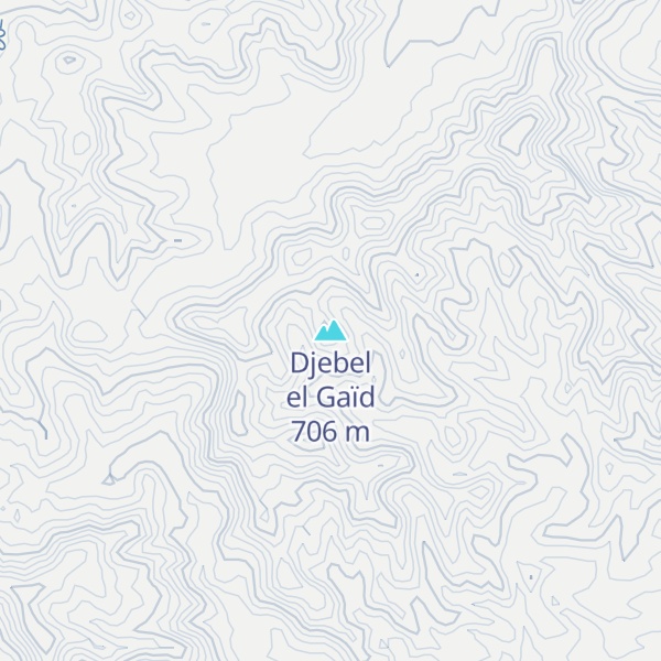 Map of Djebel el Gaïd