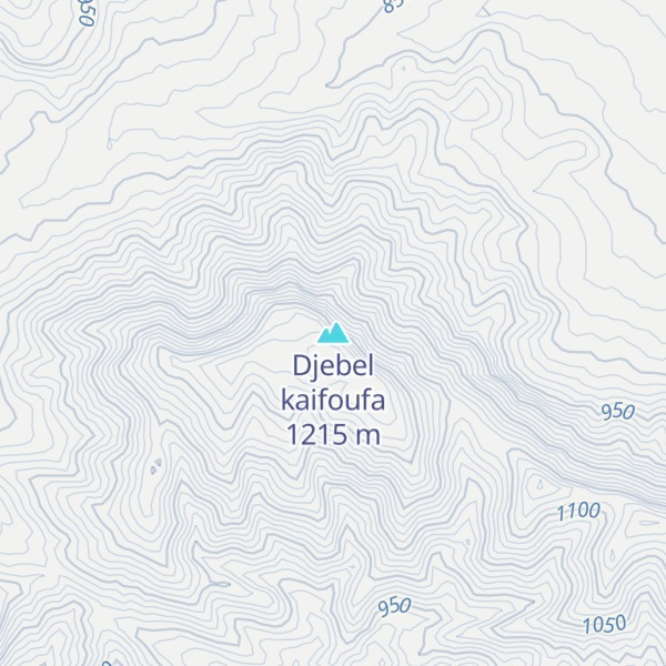 Map of Djebel kaifoufa