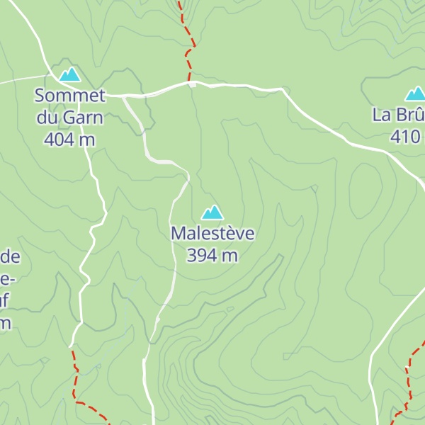 Map of Malestève