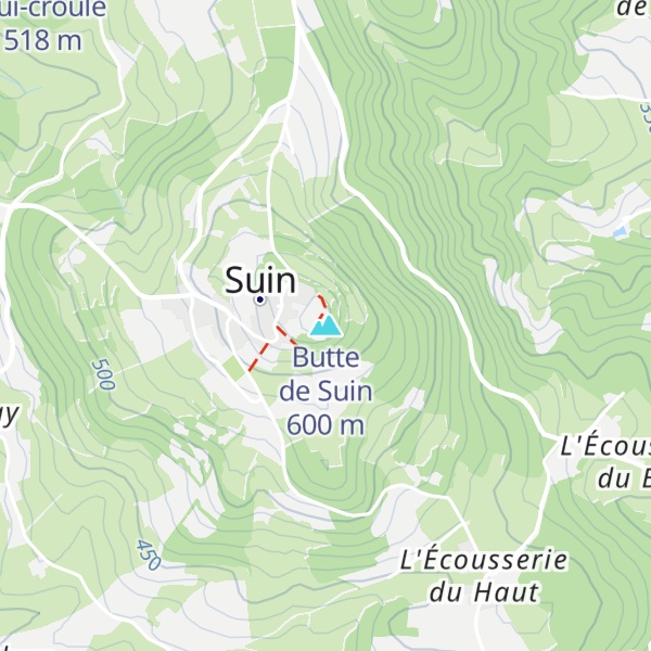 Map of Butte de Suin