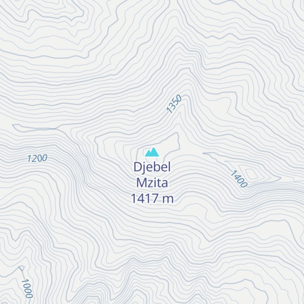 Map of Djebel Mzita