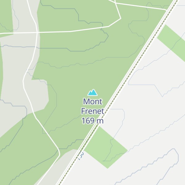 Map of Mont Frenet