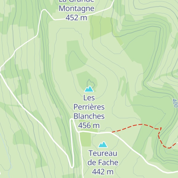 Map of Les Perrières Blanches