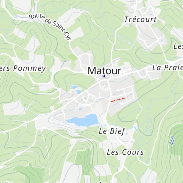 Map of Gîtes Grand'Roche et Saint-Cyr