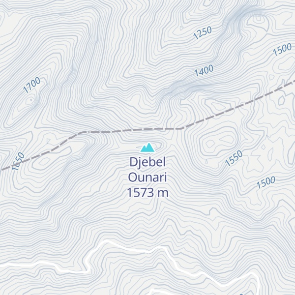 Map of Djebel Ounari