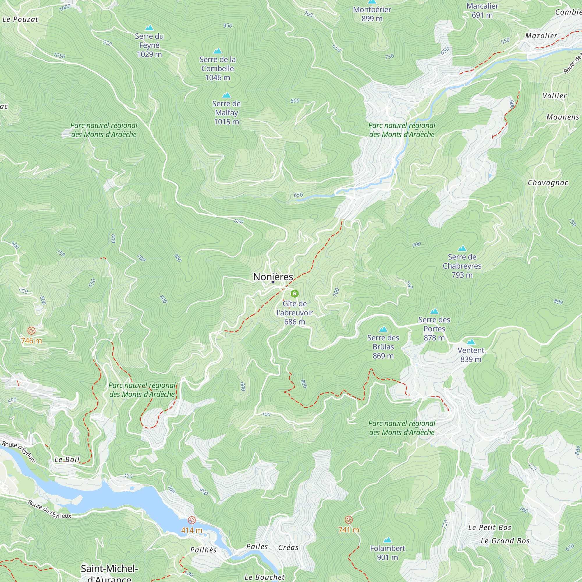 Gîte d'étape map