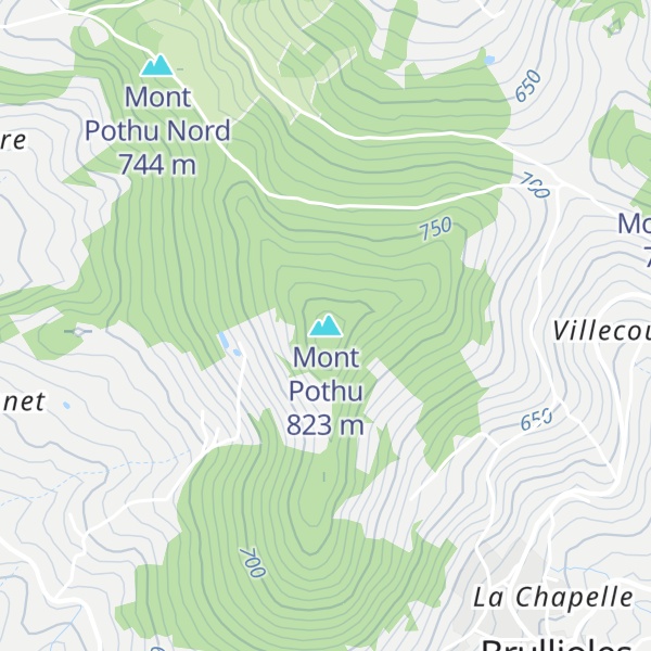 Map of Mont Pothu