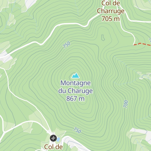 Map of Montagne du Charuge