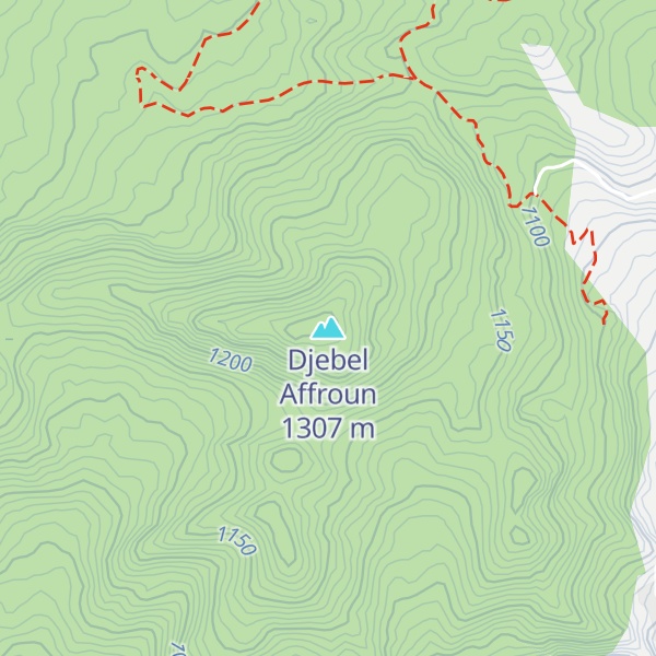 Map of Djebel Affroun