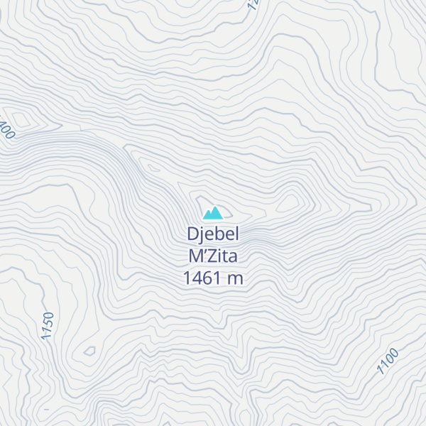 Map of Djebel M’Zita