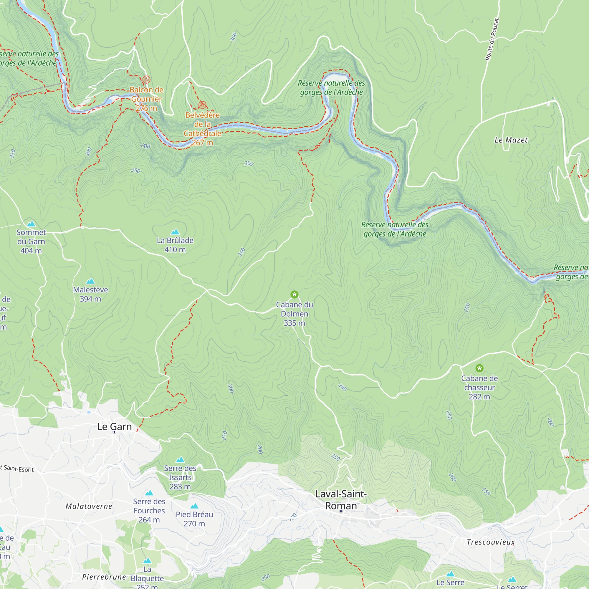 Cabane du Dolmen map