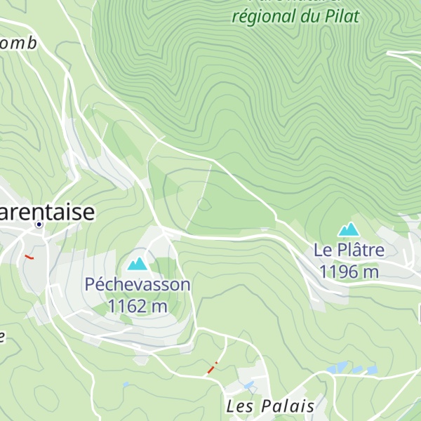 Map of Crêt du Maure