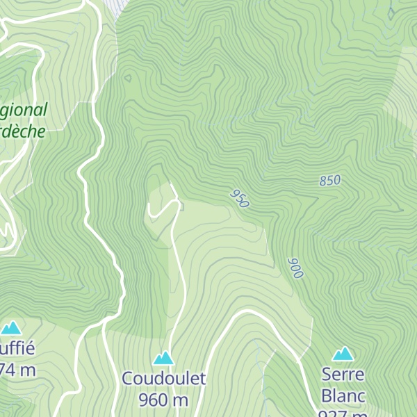 Map of Crête de Blandine