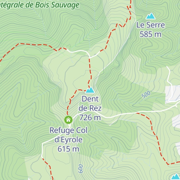 Map of Dent de Rez