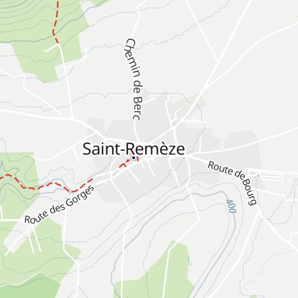 Map of Gîte d'étape de Saint-Remèze