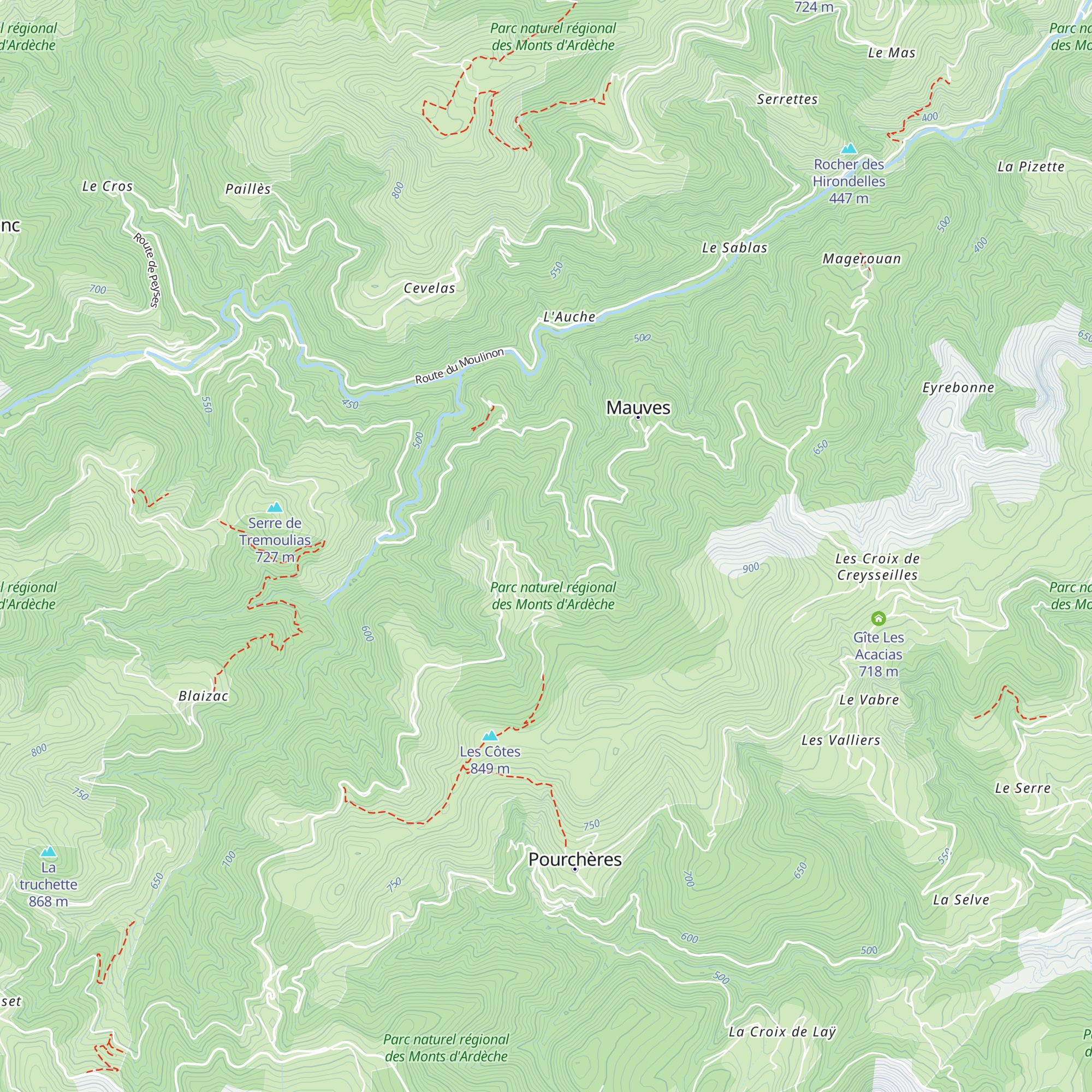 Chataignere map