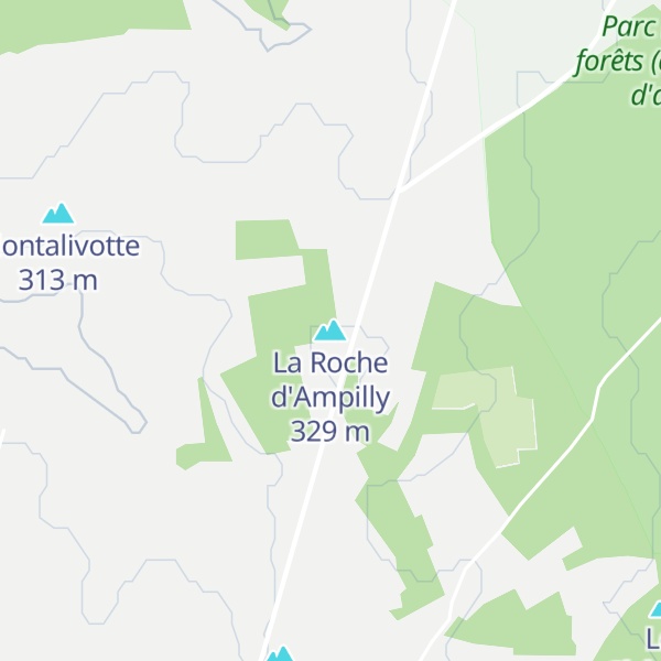 Map of La Roche d'Ampilly