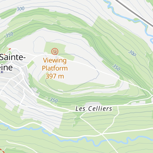 Map of Mont Auxois