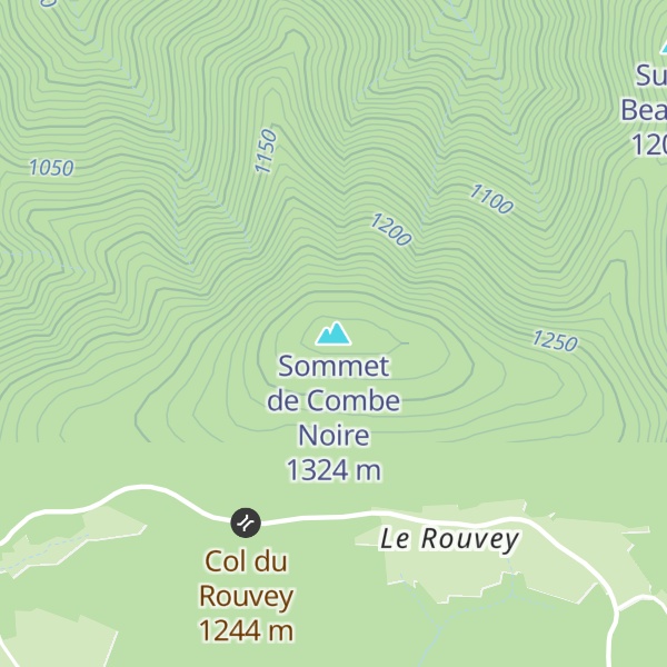 Map of Sommet de Combe Noire