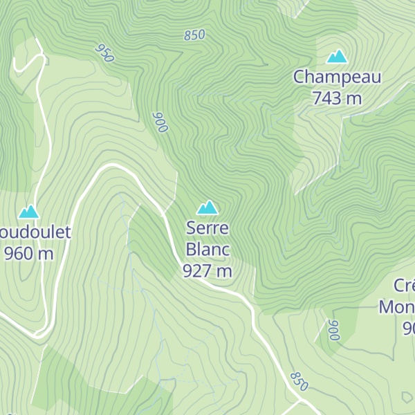 Map of Serre Blanc