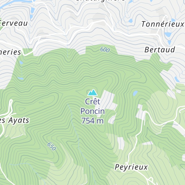 Map of Crêt Poncin