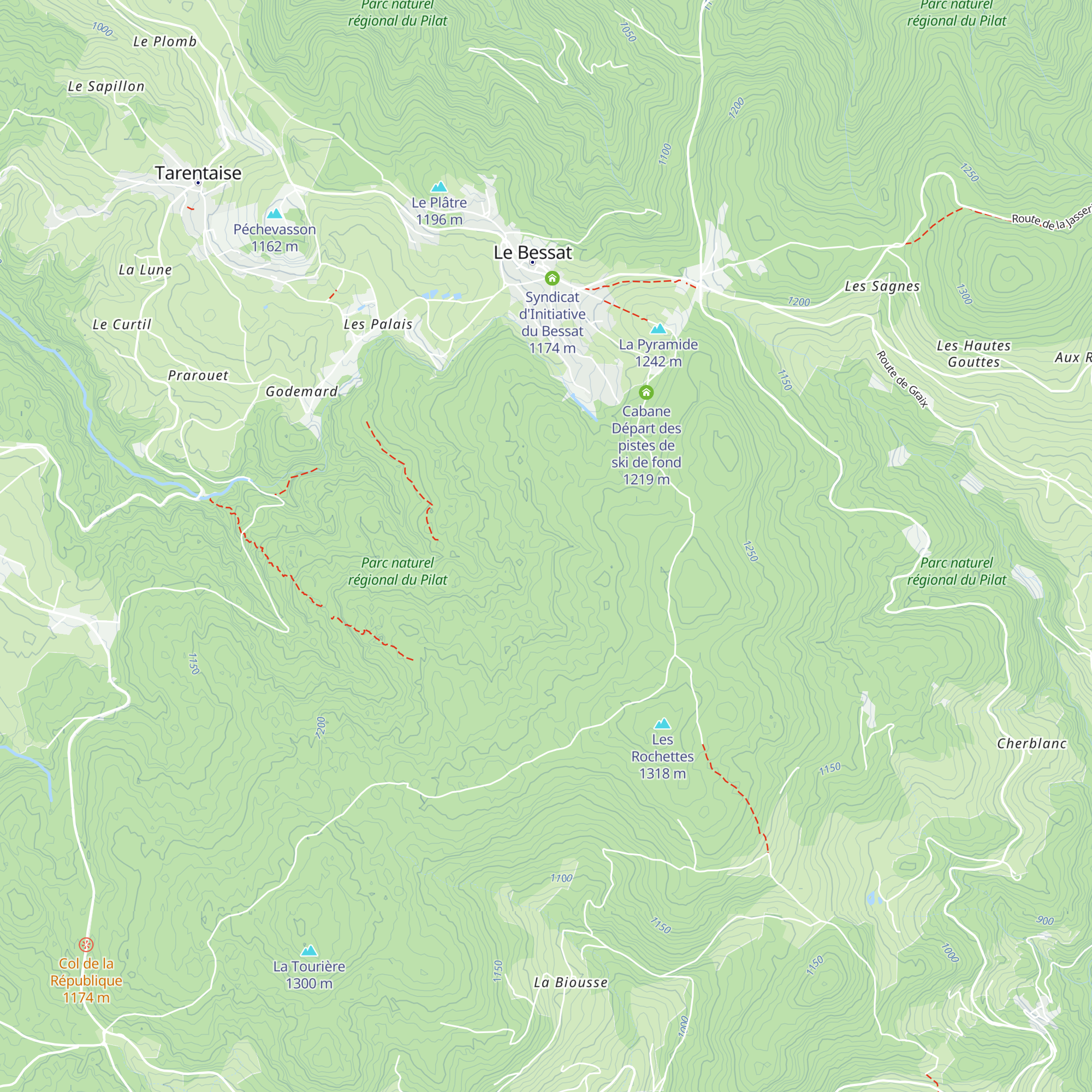 Maison des gardes map