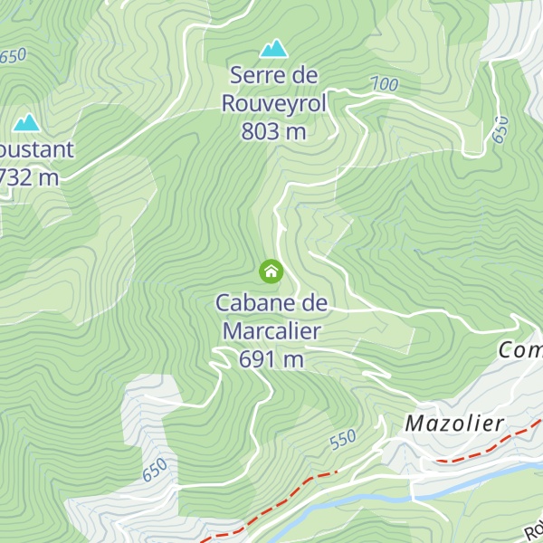 Map of Cabane de Marcalier