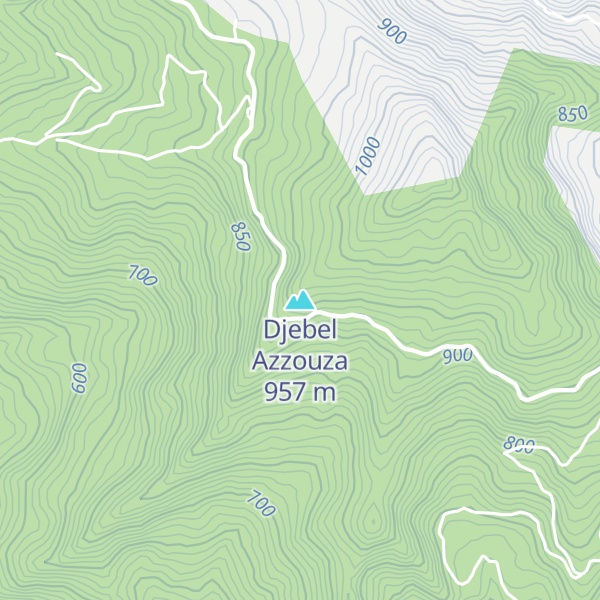 Map of Djebel Azzouza