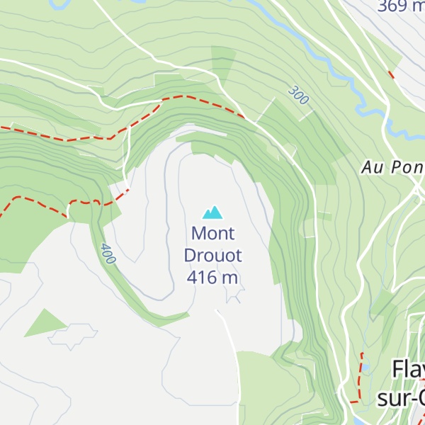Map of Mont Drouot