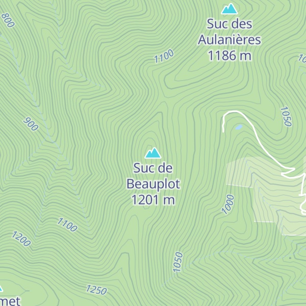 Map of Suc de Beauplot