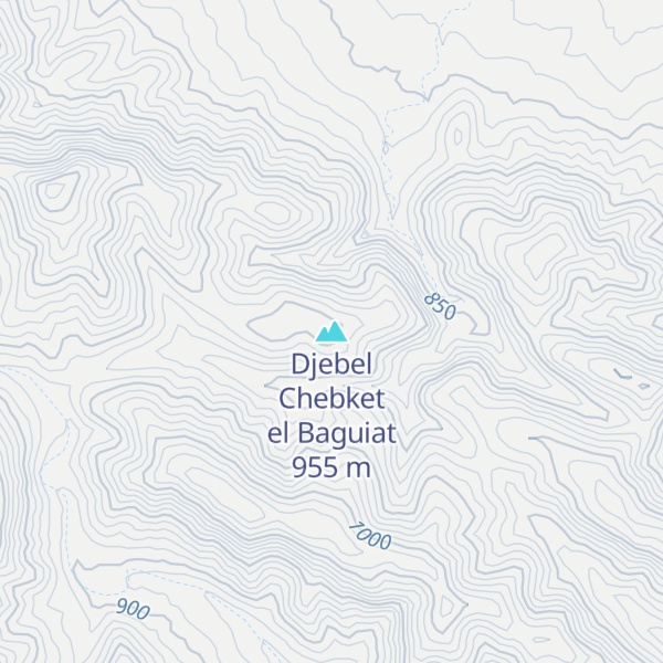 Map of Djebel Chebket el Baguiat