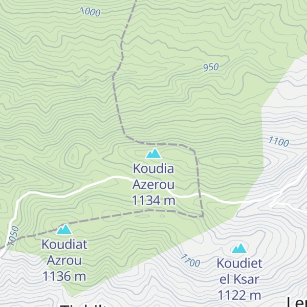 Map of Koudia Azerou