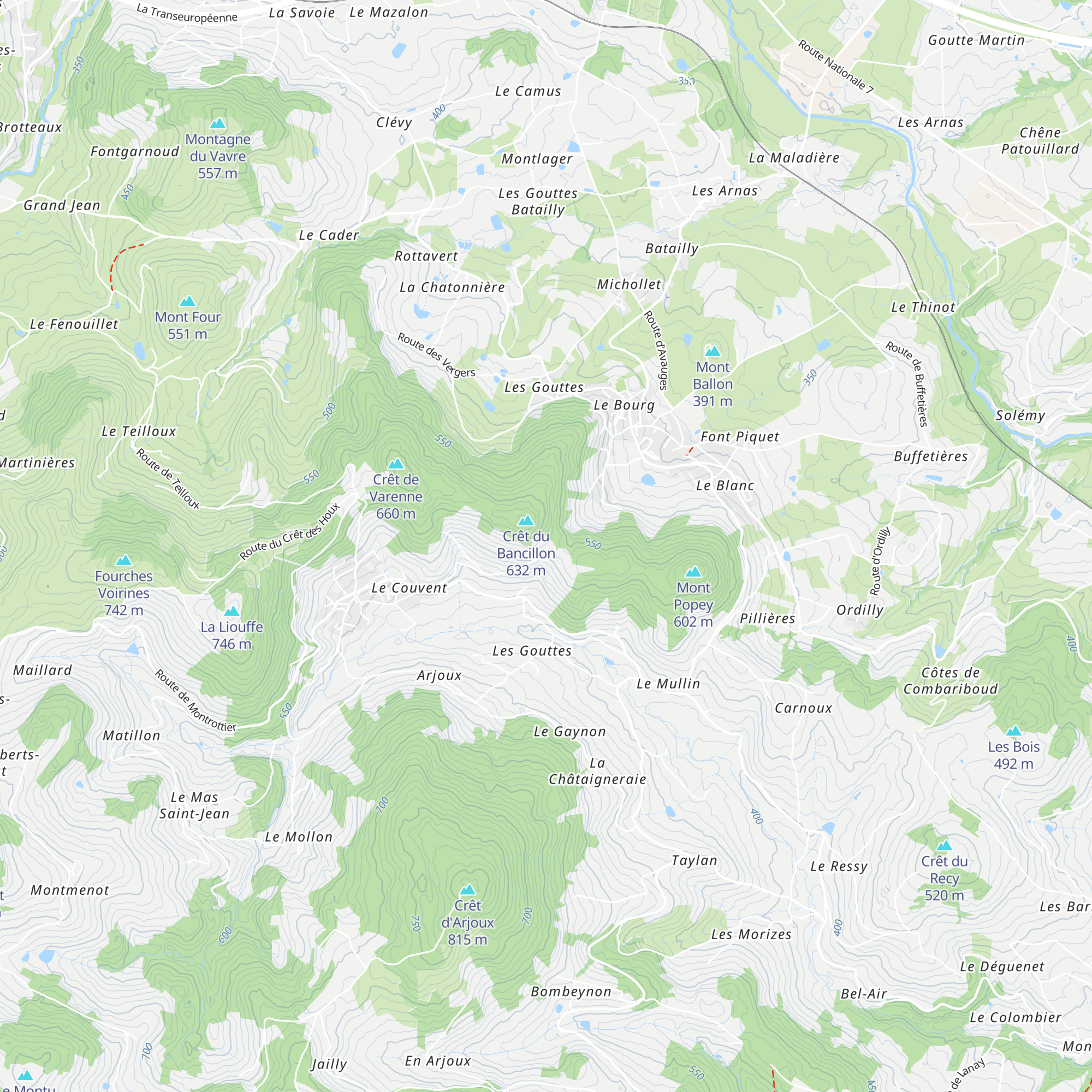 Cabane de Bancillon map