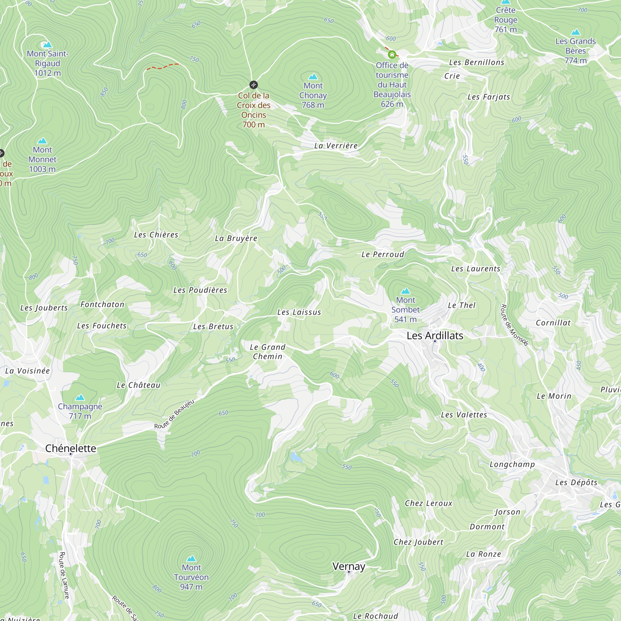 Gîte Les Laissus map