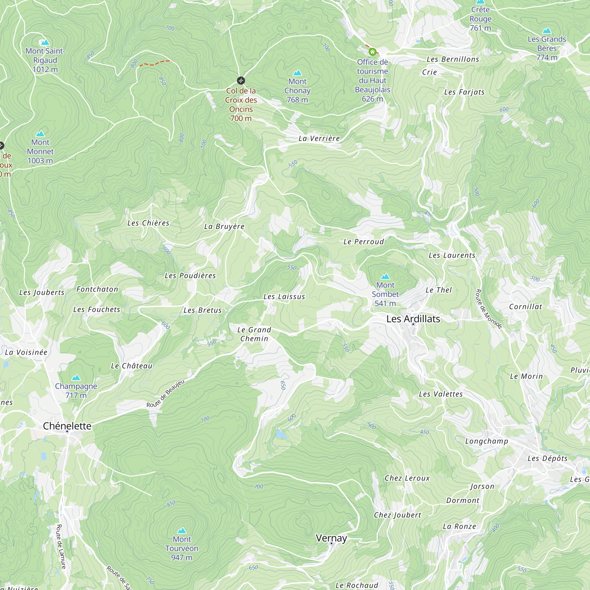 Gîte Les Laissus map