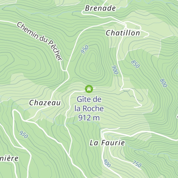 Map of Gîte de la Roche