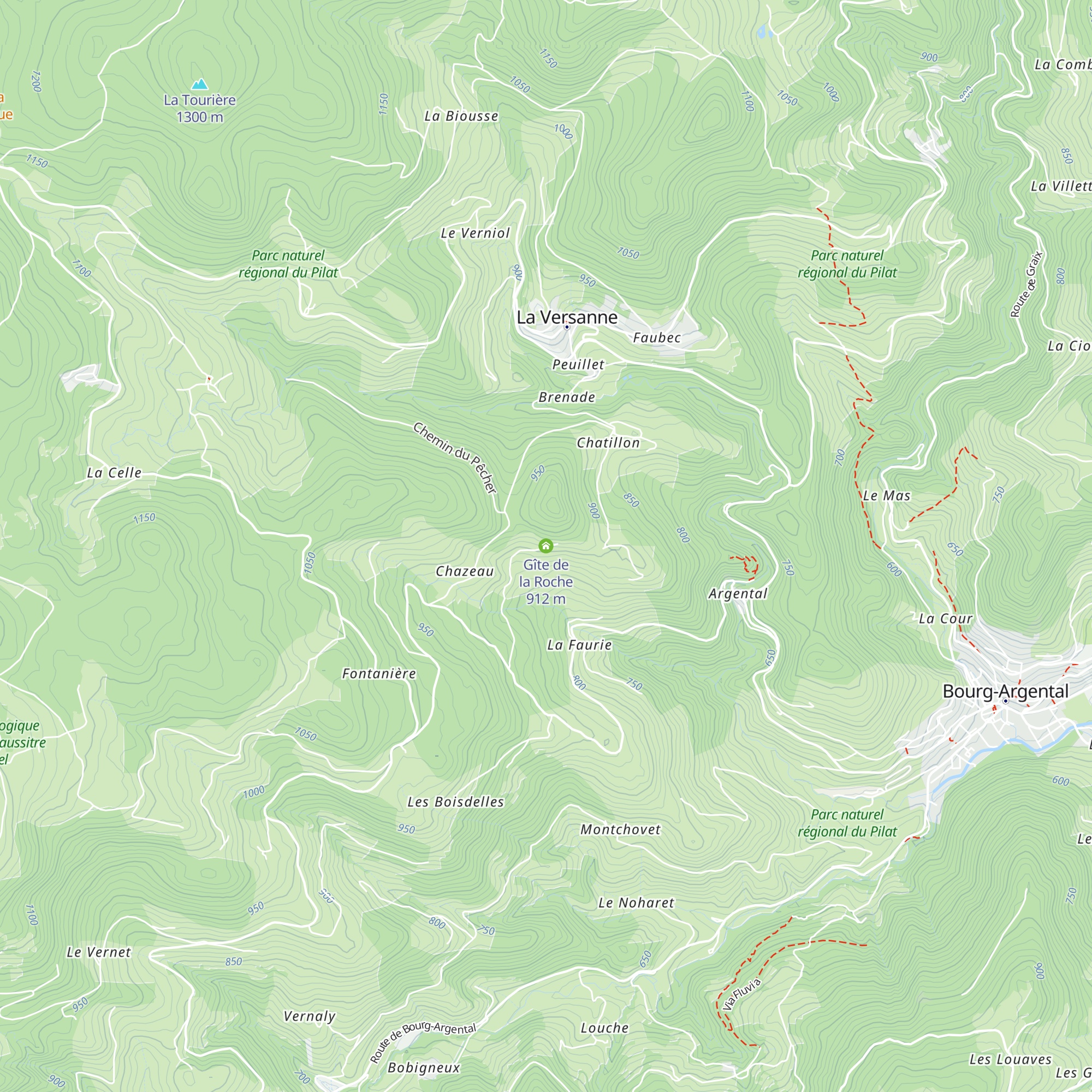 Gîte de la Roche map