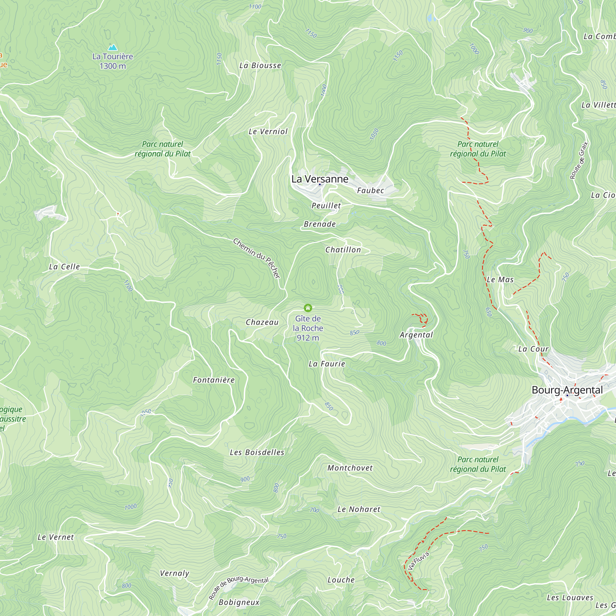 Gîte de la Roche map