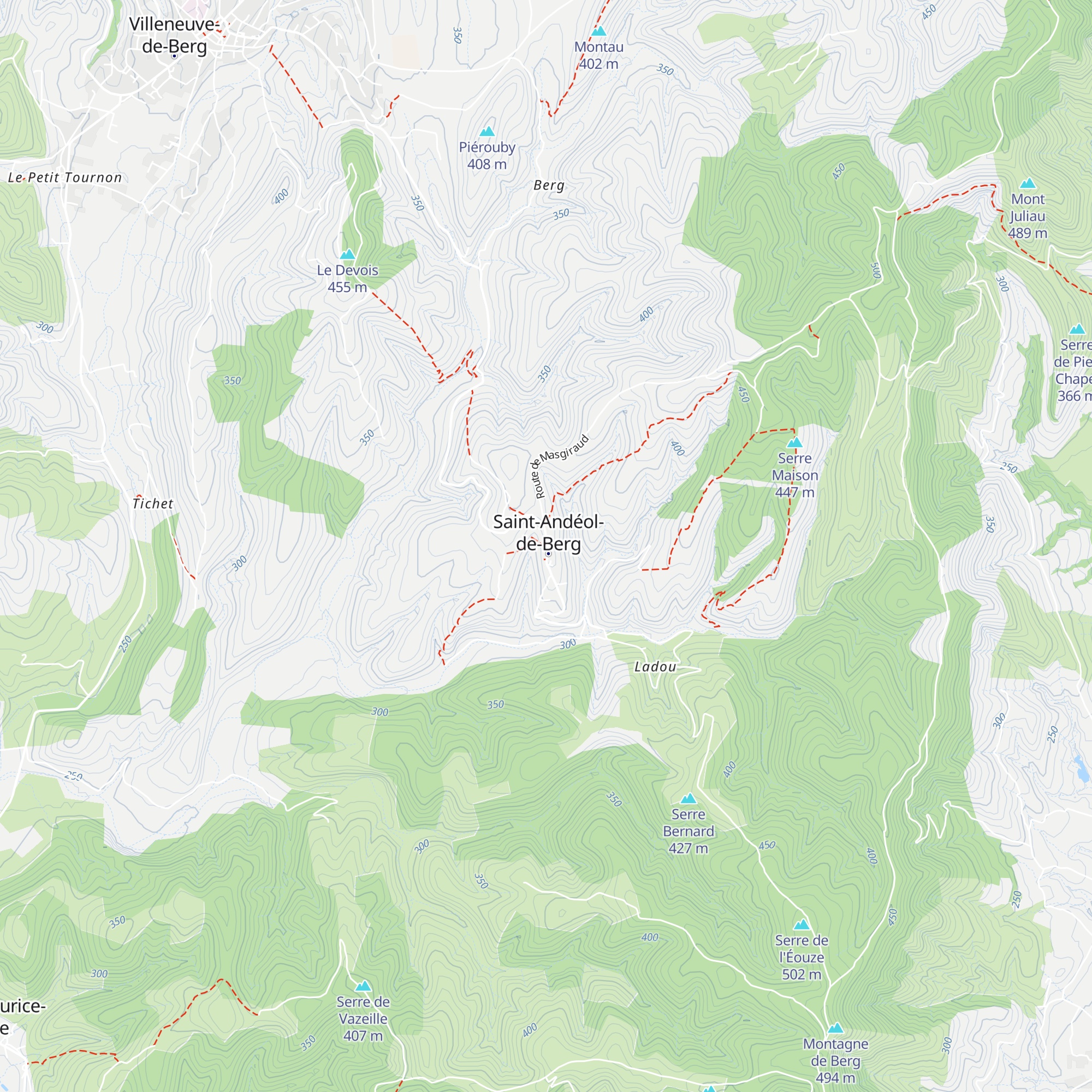 Gîte d'étape map