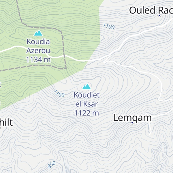 Map of Koudiet el Ksar
