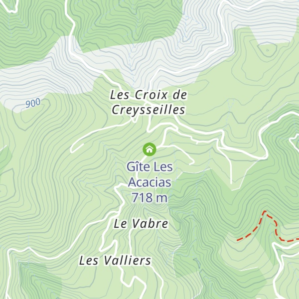 Map of Gîte Les Acacias