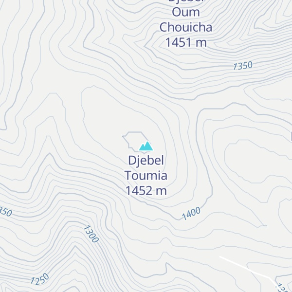 Map of Djebel Toumia
