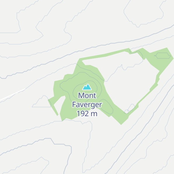 Map of Mont Faverger